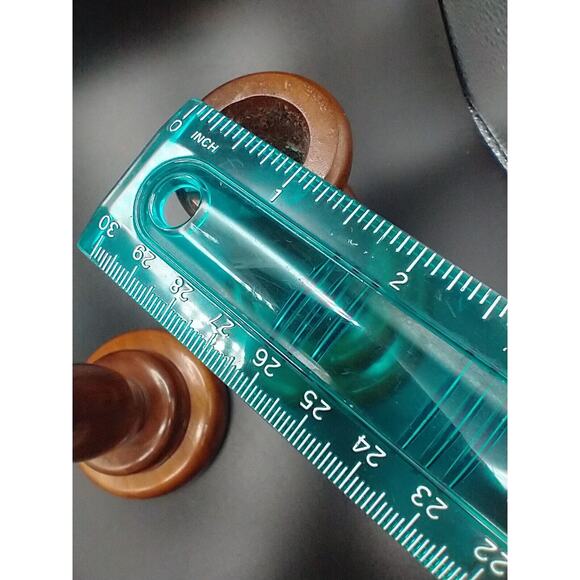 VTG Hand Turned Wooden Votive Candle Holders Offset Walnut? MCM Felted Pair - Picture 12 of 12